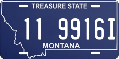 MT license plate 119916I