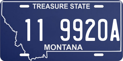 MT license plate 119920A