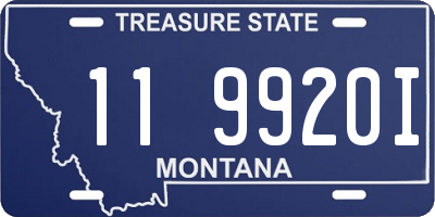 MT license plate 119920I