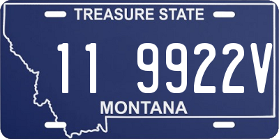 MT license plate 119922V