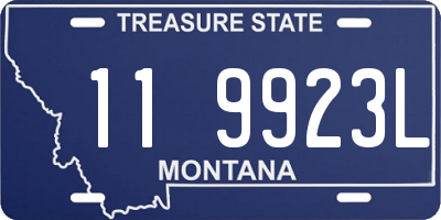 MT license plate 119923L