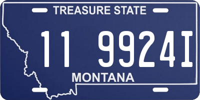 MT license plate 119924I