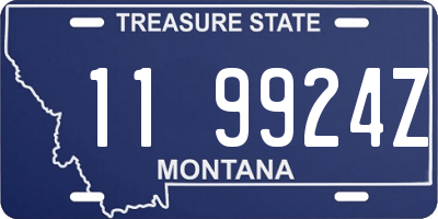 MT license plate 119924Z