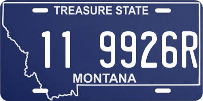 MT license plate 119926R