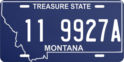MT license plate 119927A