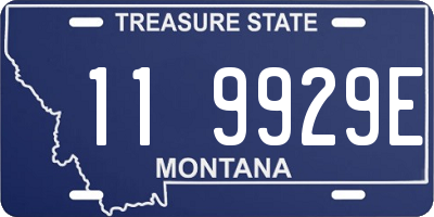 MT license plate 119929E