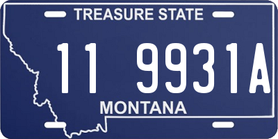 MT license plate 119931A