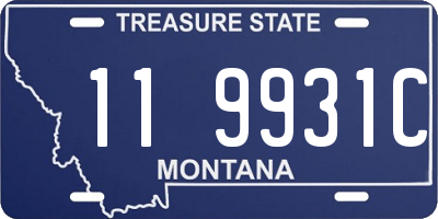 MT license plate 119931C