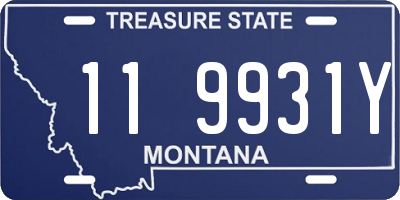 MT license plate 119931Y