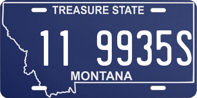 MT license plate 119935S