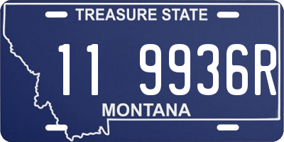 MT license plate 119936R