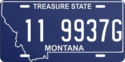 MT license plate 119937G