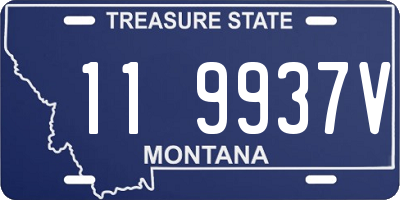 MT license plate 119937V