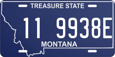 MT license plate 119938E