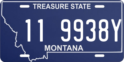 MT license plate 119938Y