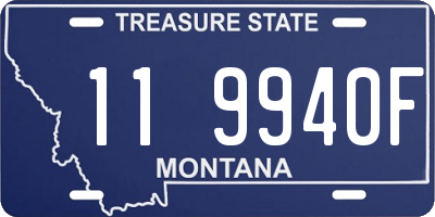 MT license plate 119940F