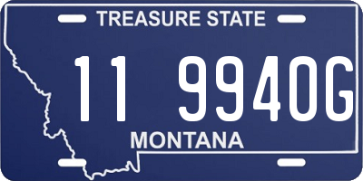 MT license plate 119940G