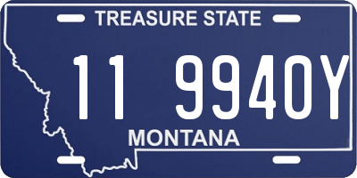 MT license plate 119940Y