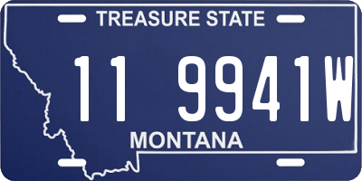 MT license plate 119941W