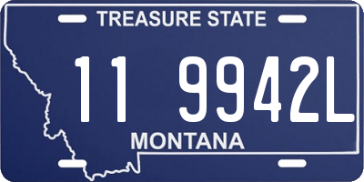 MT license plate 119942L