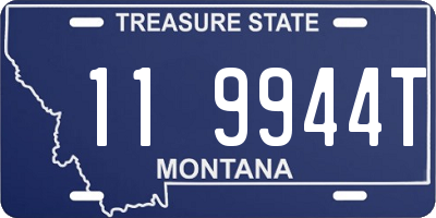 MT license plate 119944T