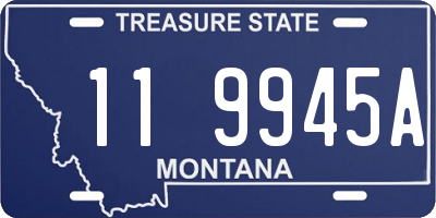 MT license plate 119945A