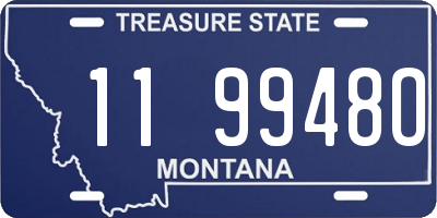 MT license plate 119948O