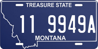 MT license plate 119949A