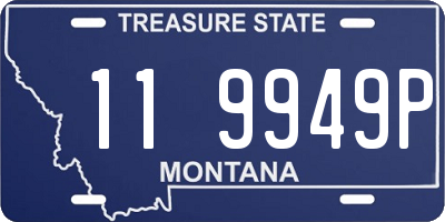 MT license plate 119949P
