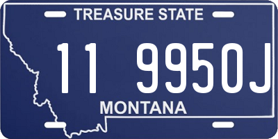 MT license plate 119950J