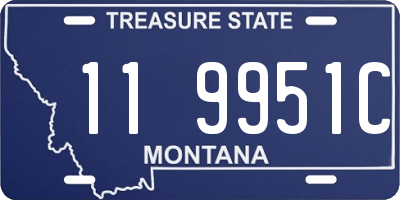 MT license plate 119951C