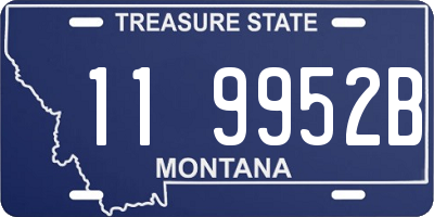 MT license plate 119952B