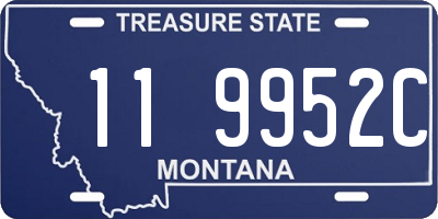 MT license plate 119952C