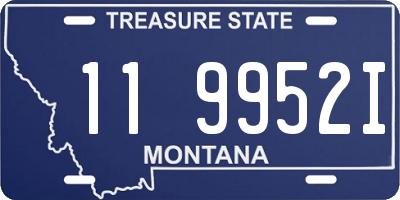 MT license plate 119952I