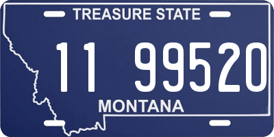 MT license plate 119952O