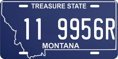 MT license plate 119956R