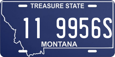 MT license plate 119956S