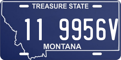 MT license plate 119956V