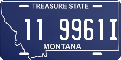 MT license plate 119961I