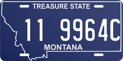 MT license plate 119964C