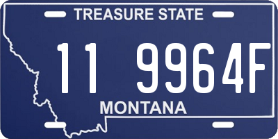 MT license plate 119964F