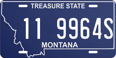 MT license plate 119964S