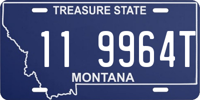 MT license plate 119964T