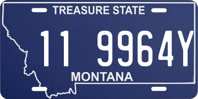 MT license plate 119964Y