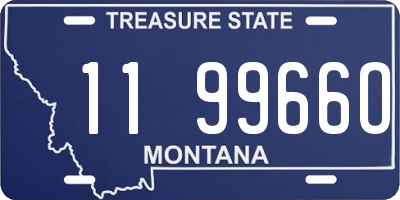 MT license plate 119966O