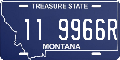MT license plate 119966R