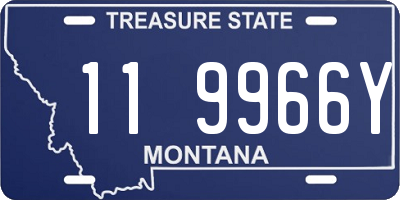 MT license plate 119966Y