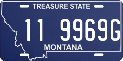 MT license plate 119969G