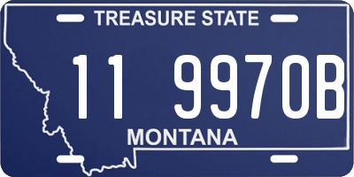 MT license plate 119970B