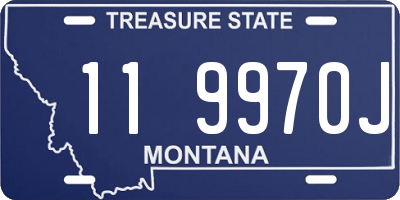 MT license plate 119970J